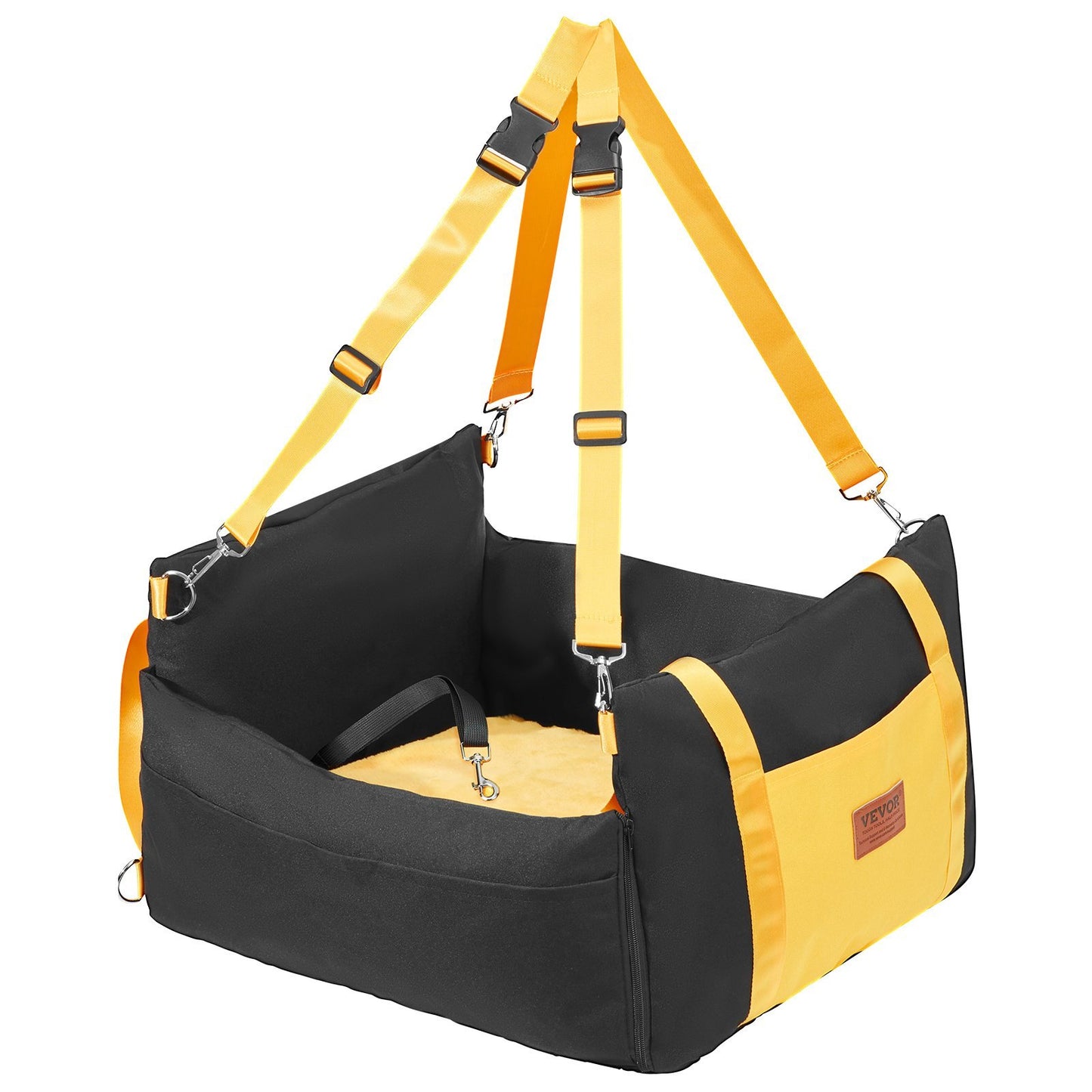 Dog Car Booster Seat – Cozy Travel Bed for Pets (Up to 25 lbs)