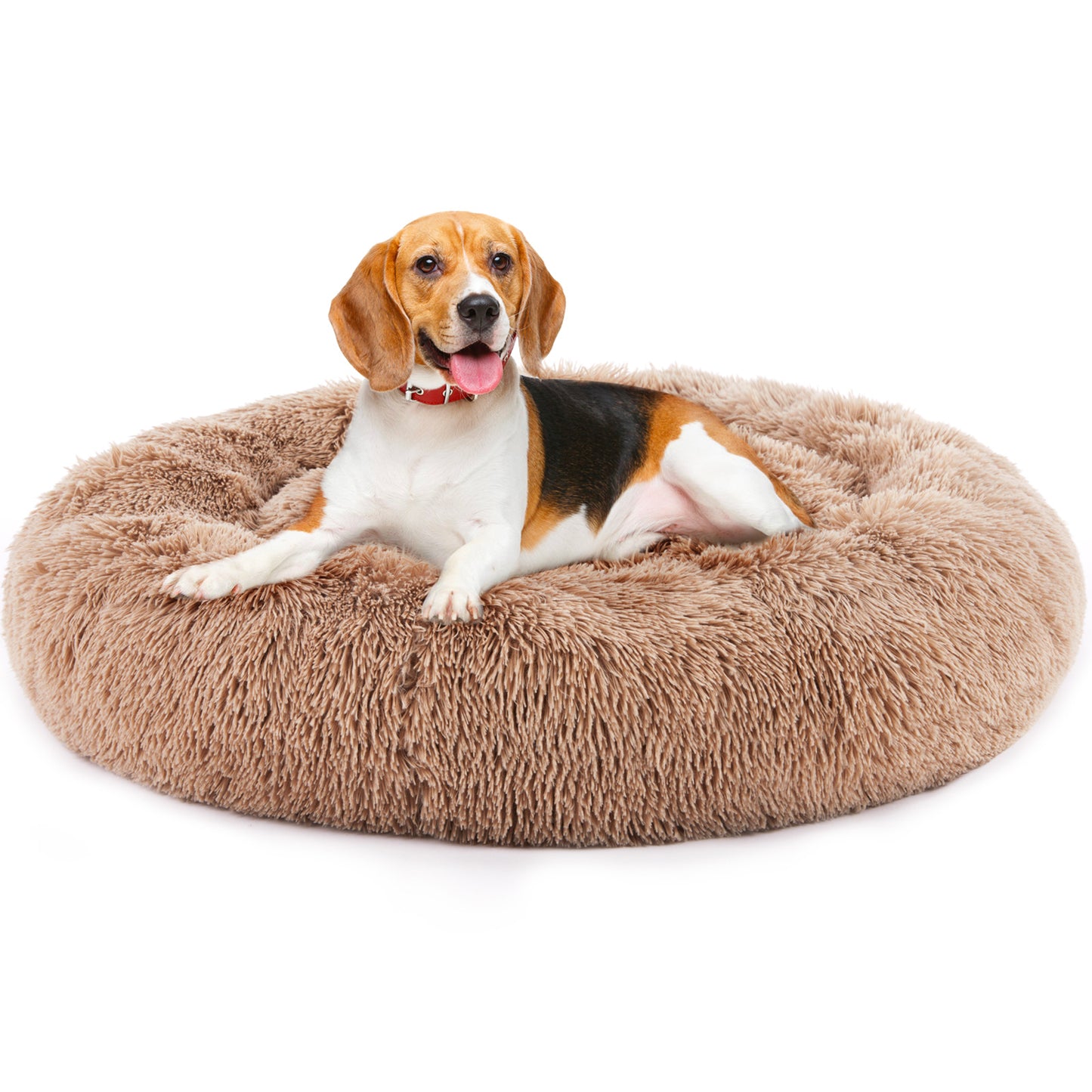 Calming Donut Dog Bed – Soft, Washable, Anti-Anxiety Pet Bed for Cats & Small Dogs