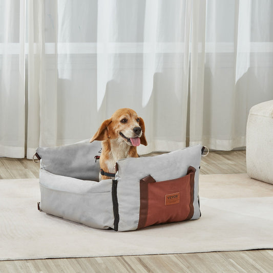 Dog Car Booster Seat – Secure & Cozy Travel Bed for Small Pets (Up to 25 lbs)
