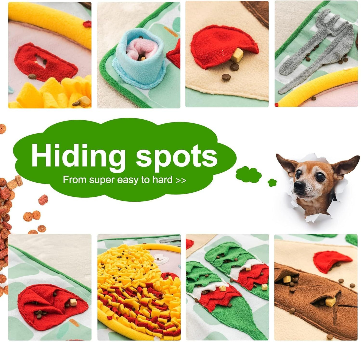 Dog Snuffle Mat – Picnic Style Interactive Slow Feeder for Small & Large Dogs
