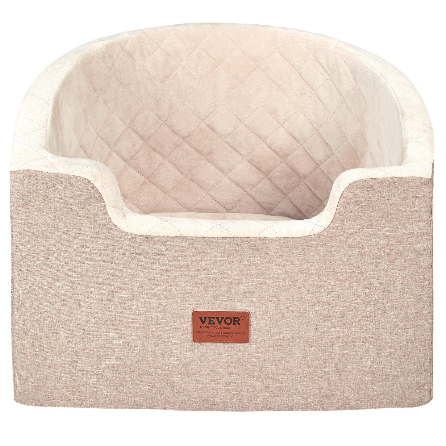 Dog Car Booster Seat – Large Travel Bed for Pets (Up to 55 lbs)