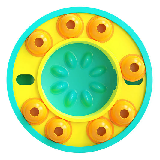 Interactive Dog Puzzle Feeder – Slow Eating Wheel Toy with 8 Food Compartments | Improves IQ & Digestion