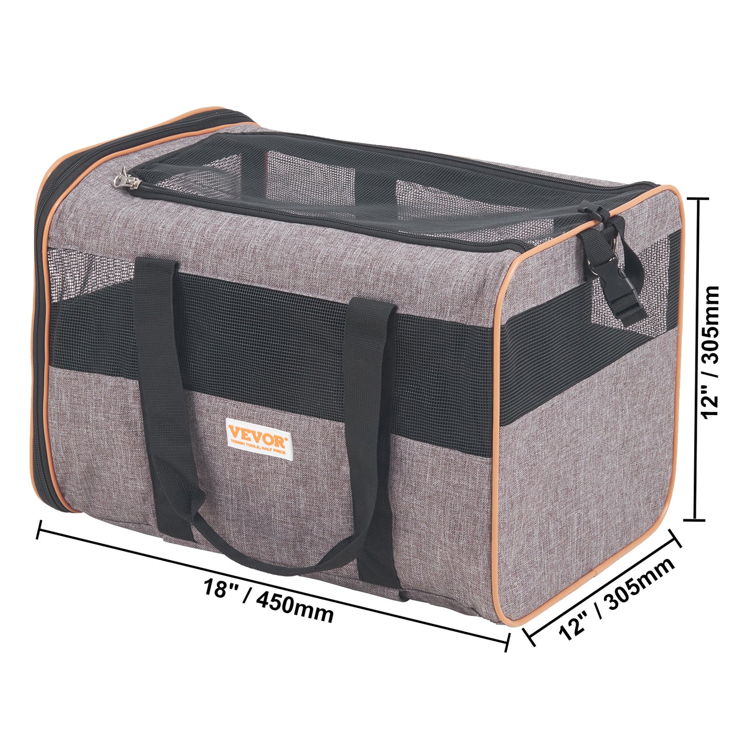 Rolling Pet Carrier with Wheels & Shoulder Strap – Airline Approved Travel Bag for Cats & Dogs