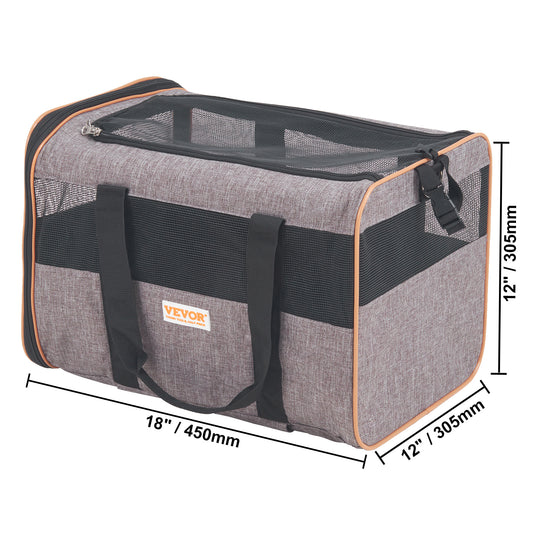 Rolling Pet Carrier with Wheels & Shoulder Strap – Airline Approved Travel Bag for Cats & Dogs