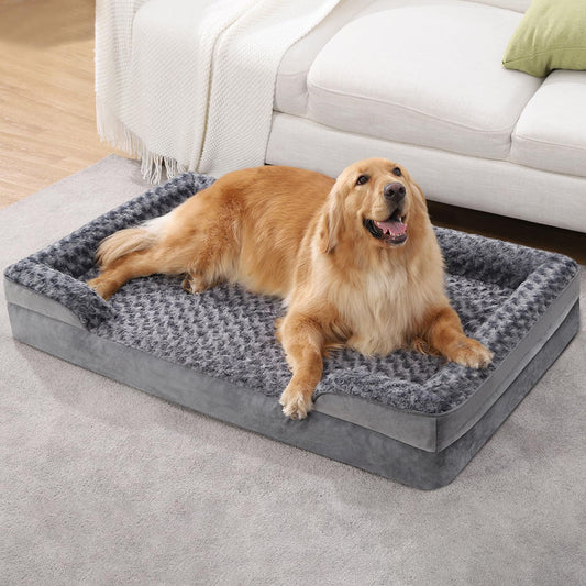 Washable Orthopedic Dog Bed – Chew-Resistant Sofa with Supportive Foam Cushion
