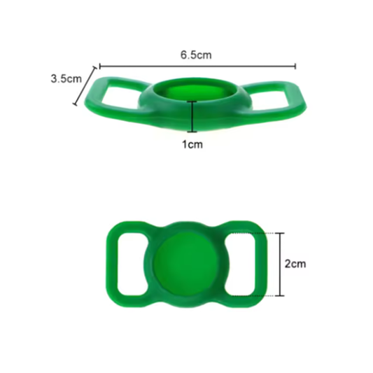 AirTag Holder for Pet Collar – Secure Silicone GPS Tracker Case for Dogs & Cats