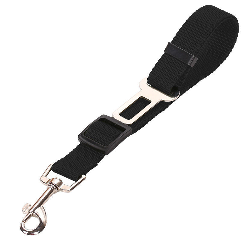 Adjustable Dog Car Seat Belt – Safety Tether for Pets (Black, Red, Blue, Green, Purple)