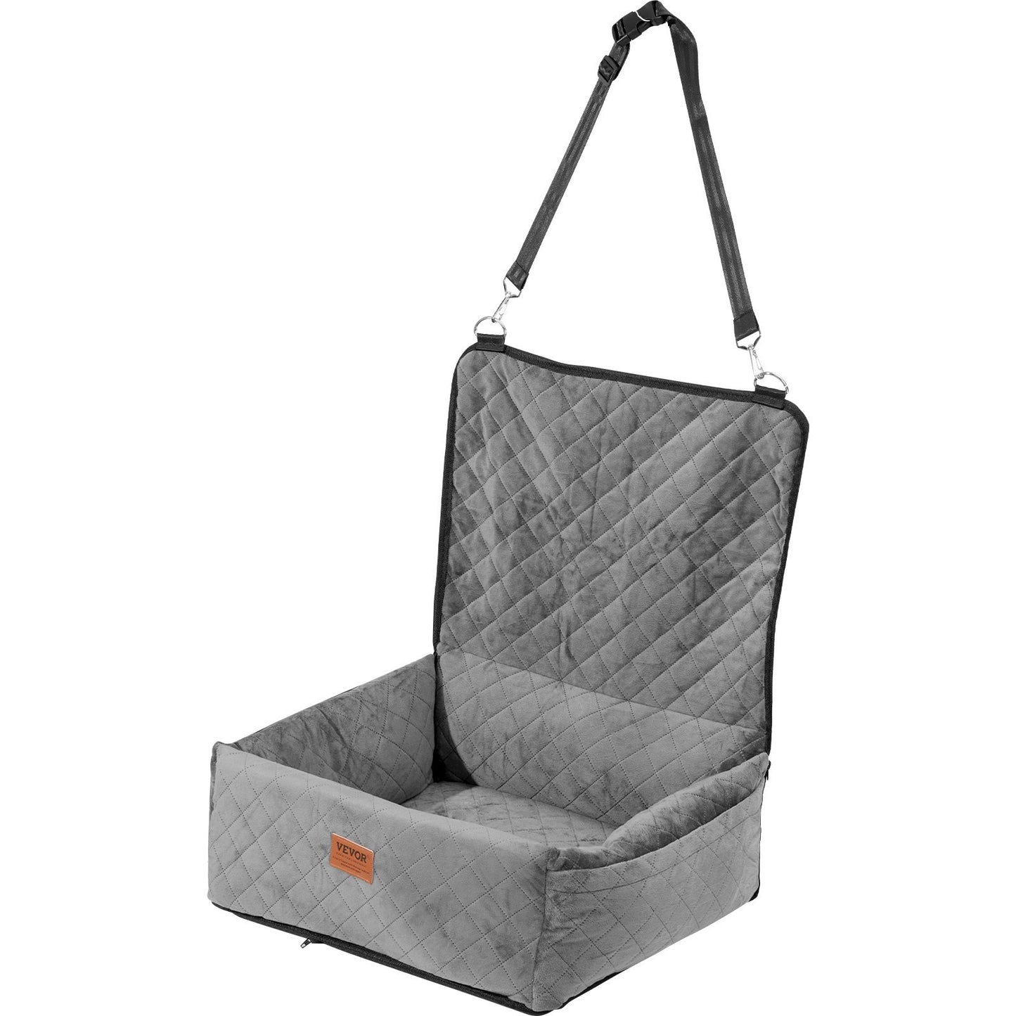 Dog Car Booster Seat – Comfortable Travel Bed for Pets (Up to 40 lbs)