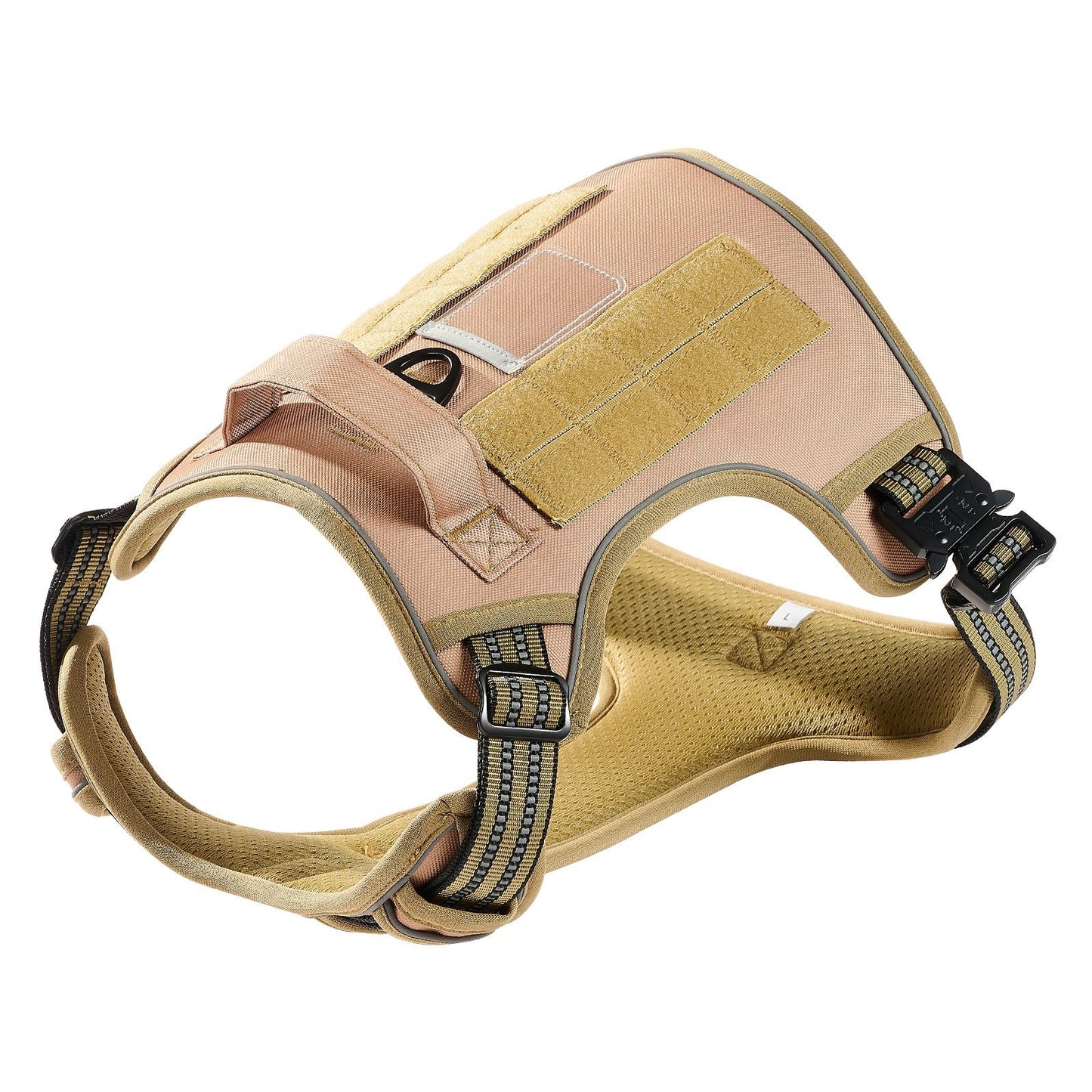 No-Pull Tactical Dog Harness for Large Dogs – Adjustable, Durable, Breathable Vest with Front & Back Leash Clips