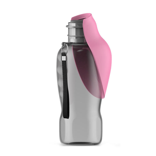800ml Portable Dog Water Bottle – Leakproof Travel Pet Dispenser with Foldable Bowl
