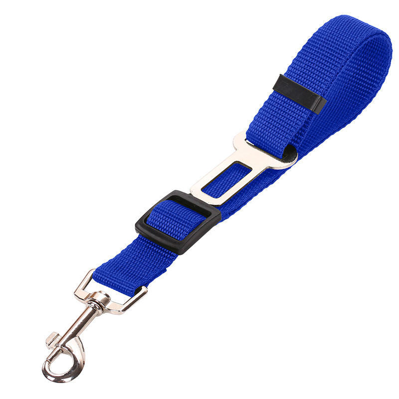 Adjustable Dog Car Seat Belt – Safety Tether for Pets (Black, Red, Blue, Green, Purple)