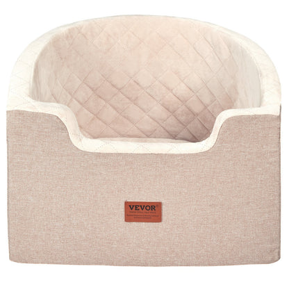 Dog Car Booster Seat – Large Travel Bed for Pets (Up to 55 lbs)
