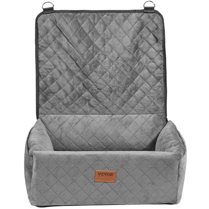 Dog Car Booster Seat – Comfortable Travel Bed for Pets (Up to 40 lbs)