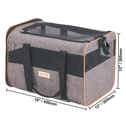Rolling Pet Carrier with Wheels & Shoulder Strap – Airline Approved Travel Bag for Cats & Dogs