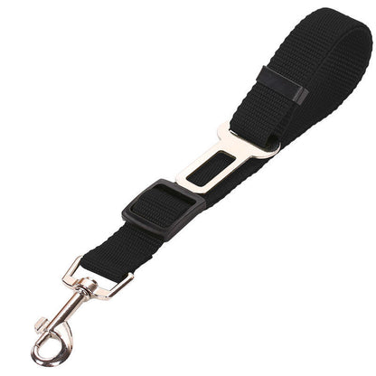 Adjustable Dog Car Seat Belt – Safety Tether for Pets (Black, Red, Blue, Green, Purple)