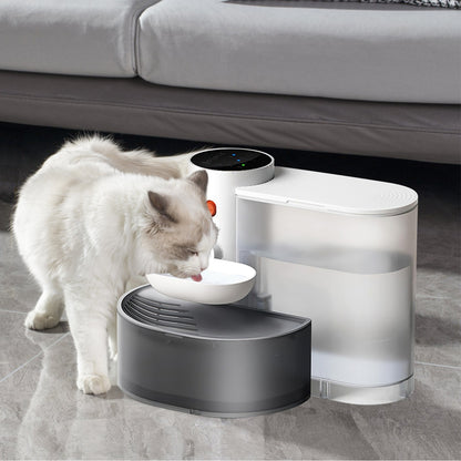 Automatic Pet Water Fountain – 3L Smart Dispenser with Dual Tank & Rechargeable Battery