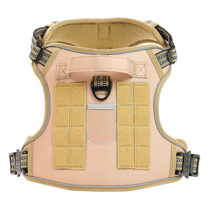 No-Pull Tactical Dog Harness for Large Dogs – Adjustable, Durable, Breathable Vest with Front & Back Leash Clips