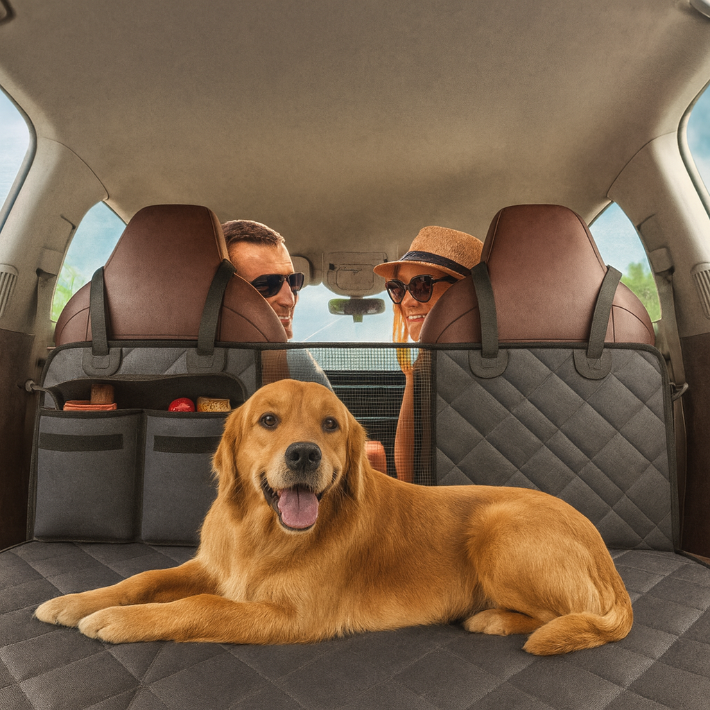 Dog Car Seat Cover For Back Seat 54 X 24 In Waterproof 600D For Cars