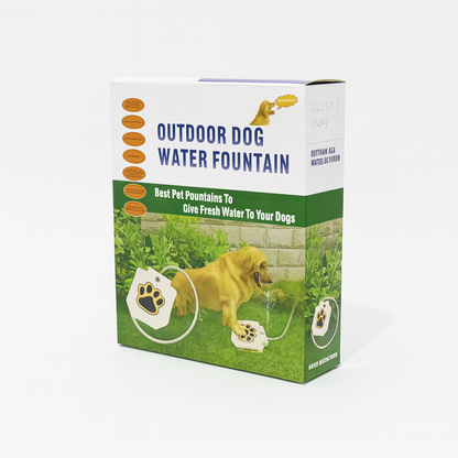 Outdoor Dog Water Fountain – Paw-Activated Pet Drinking Toy for Fresh Water