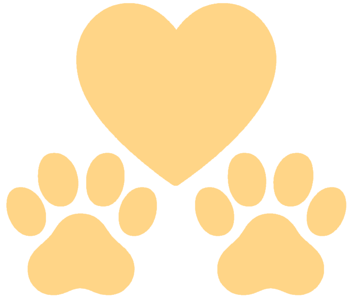 Icon of heart and paw prints – loved by pet parents worldwide